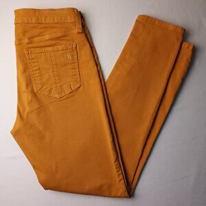 Rag & Bone Jeans Size 27/4 Zipper Capri Low Rise Skinny Leg Yellow Color